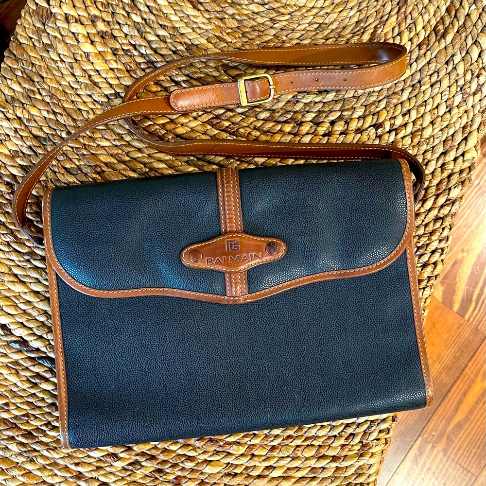 Vintage Pierre Balmain Paris shoulder bag crossbody